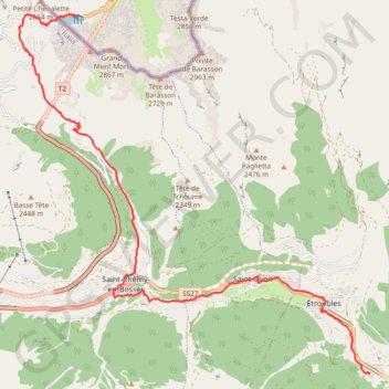 Itinéraire tappa-01-dal-gran-s-bernardo-echevennoz, distance, dénivelé, altitude, carte, profil, trace GPS