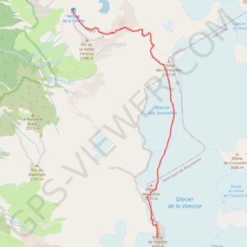 Itinéraire Dôme de l'Arpont, distance, dénivelé, altitude, carte, profil, trace GPS