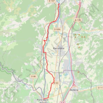 Itinéraire 16: ViaRhôna de Viviers / Bourg-Saint-Andéol à Lapalud, distance, dénivelé, altitude, carte, profil, trace GPS