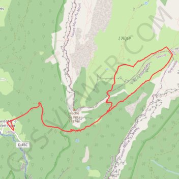 Itinéraire Croix de l'alpe, distance, dénivelé, altitude, carte, profil, trace GPS