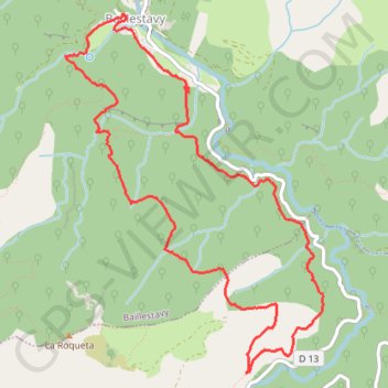 Itinéraire Baillestavy Chapelle Saint Vincent, distance, dénivelé, altitude, carte, profil, trace GPS