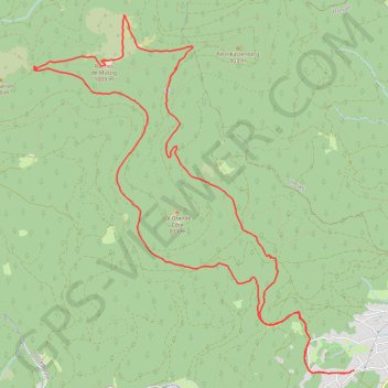 Itinéraire Rocher de mutzig depuis lutzelhouse, distance, dénivelé, altitude, carte, profil, trace GPS