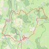 Itinéraire Rando Nivernais 1er jour, distance, dénivelé, altitude, carte, profil, trace GPS