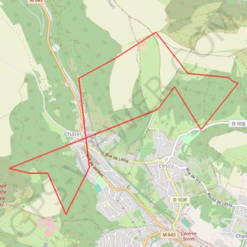 Itinéraire lessy chatel trail, distance, dénivelé, altitude, carte, profil, trace GPS