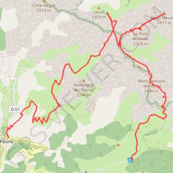 Itinéraire Camp JAB Pleine nature, distance, dénivelé, altitude, carte, profil, trace GPS
