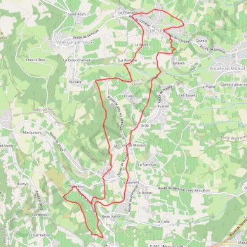 Itinéraire suuntoapp-Hiking-2024-07-02T05-08-53Z, distance, dénivelé, altitude, carte, profil, trace GPS