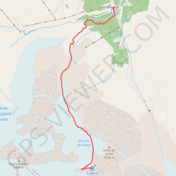 Itinéraire Cabane des Vignettes, distance, dénivelé, altitude, carte, profil, trace GPS