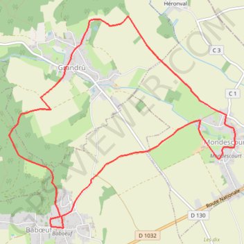 Itinéraire Circuit des onts, distance, dénivelé, altitude, carte, profil, trace GPS