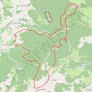 Itinéraire Saint Bonnet le froid (69), distance, dénivelé, altitude, carte, profil, trace GPS