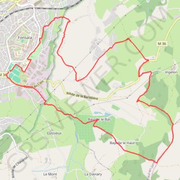 Itinéraire Marche 12.5 Kms St Cham 2019, distance, dénivelé, altitude, carte, profil, trace GPS