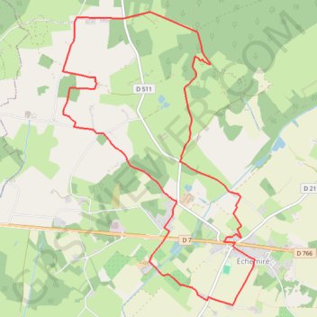 Itinéraire Sur les traces des moulins à eau - Echemiré, distance, dénivelé, altitude, carte, profil, trace GPS