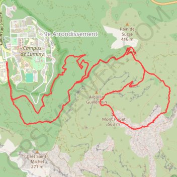 Itinéraire Le Mont Puget par le Vallon de l'Herbe et le Vallon Mestrallet, distance, dénivelé, altitude, carte, profil, trace GPS