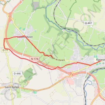 Itinéraire TM2024 CLM AGNEAUX 11KM-17269790, distance, dénivelé, altitude, carte, profil, trace GPS