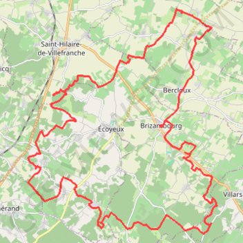 Itinéraire Brizambourg 44 kms, distance, dénivelé, altitude, carte, profil, trace GPS