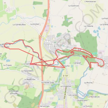 Itinéraire TBJnQ, distance, dénivelé, altitude, carte, profil, trace GPS
