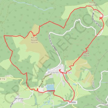 Itinéraire Le Pic de Nore, distance, dénivelé, altitude, carte, profil, trace GPS
