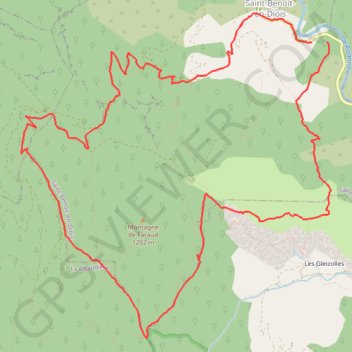 Itinéraire SAINT BENOIT AIGUILLE et TOUR DU FARAUD, distance, dénivelé, altitude, carte, profil, trace GPS