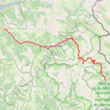 Itinéraire Le Lauzet-Ubaye - Route du Couvent, Domaine de Bérard, distance, dénivelé, altitude, carte, profil, trace GPS