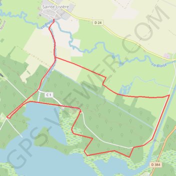 Itinéraire Lac du Der en Champagne - Le Vieux Der, distance, dénivelé, altitude, carte, profil, trace GPS