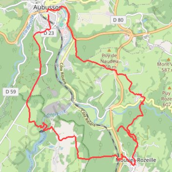 Itinéraire Le pont des chèvres.gpx, distance, dénivelé, altitude, carte, profil, trace GPS