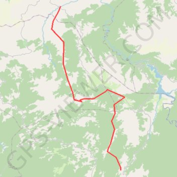 Itinéraire B2. Plateaux de Berrejline et d’Aït Hatem, distance, dénivelé, altitude, carte, profil, trace GPS
