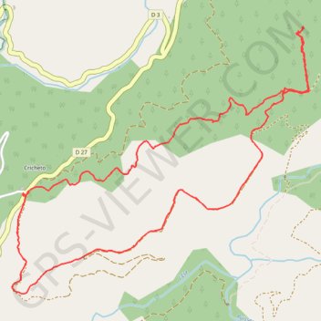 Itinéraire Fontaine du bandit et pointe d' Alziccio, distance, dénivelé, altitude, carte, profil, trace GPS