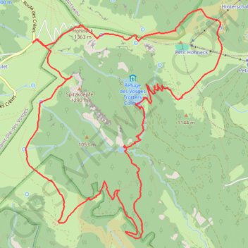 Itinéraire Randonnée Hohneck, distance, dénivelé, altitude, carte, profil, trace GPS