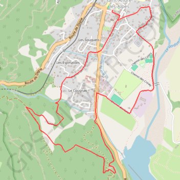 Itinéraire Les Fourches, distance, dénivelé, altitude, carte, profil, trace GPS