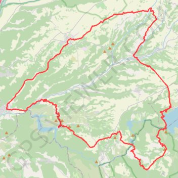 Itinéraire Lacs et lavandes, distance, dénivelé, altitude, carte, profil, trace GPS