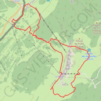 Itinéraire La Dôle, distance, dénivelé, altitude, carte, profil, trace GPS