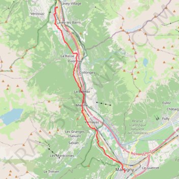 Itinéraire vfsv-08-st-mauricemartigny, distance, dénivelé, altitude, carte, profil, trace GPS