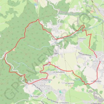 Itinéraire Sainte Consorce, distance, dénivelé, altitude, carte, profil, trace GPS