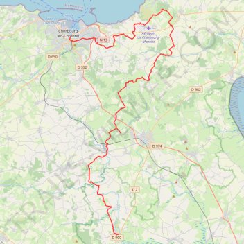 Itinéraire Jour 1 Trace classique, distance, dénivelé, altitude, carte, profil, trace GPS