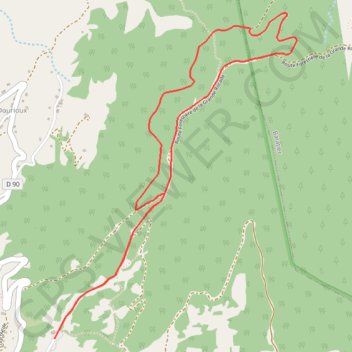 Itinéraire Boucle des Imberts, distance, dénivelé, altitude, carte, profil, trace GPS