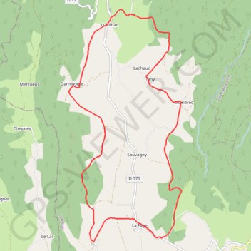 Itinéraire Entre Brivadois et pays de Massiac au départ de Lubihac, distance, dénivelé, altitude, carte, profil, trace GPS