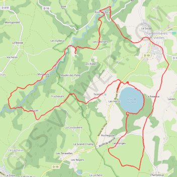 Itinéraire Les Moulins de la Morge, distance, dénivelé, altitude, carte, profil, trace GPS