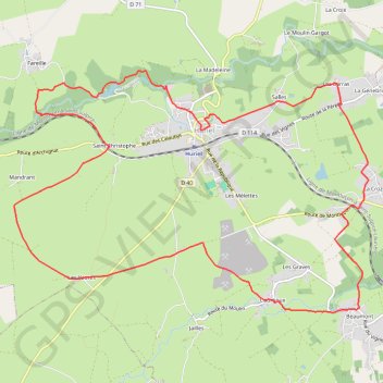 Itinéraire Les anciens vignobles, distance, dénivelé, altitude, carte, profil, trace GPS