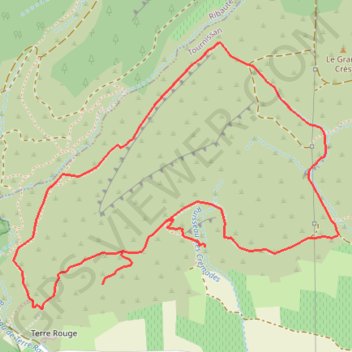 Itinéraire lastenouse.gpx, distance, dénivelé, altitude, carte, profil, trace GPS