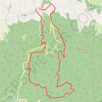 Itinéraire Balade VTT près de Castres et de Mazamet, distance, dénivelé, altitude, carte, profil, trace GPS