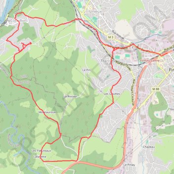 Itinéraire Sur les hauteurs de Fraisses, distance, dénivelé, altitude, carte, profil, trace GPS