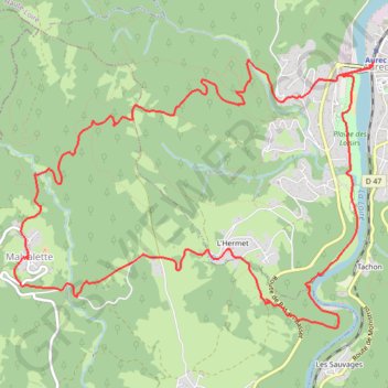 Itinéraire Chapelle Sainte Reine variante bis-18040437, distance, dénivelé, altitude, carte, profil, trace GPS