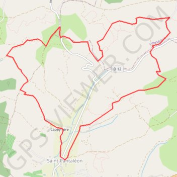 Itinéraire Rando Saint Pantaleon, distance, dénivelé, altitude, carte, profil, trace GPS