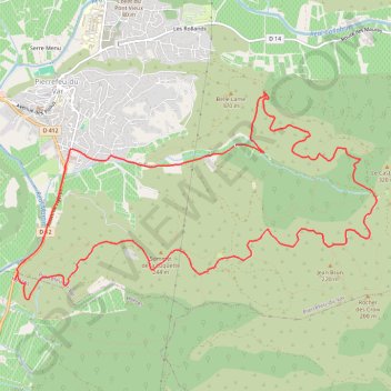 Itinéraire issemble chamadou, distance, dénivelé, altitude, carte, profil, trace GPS